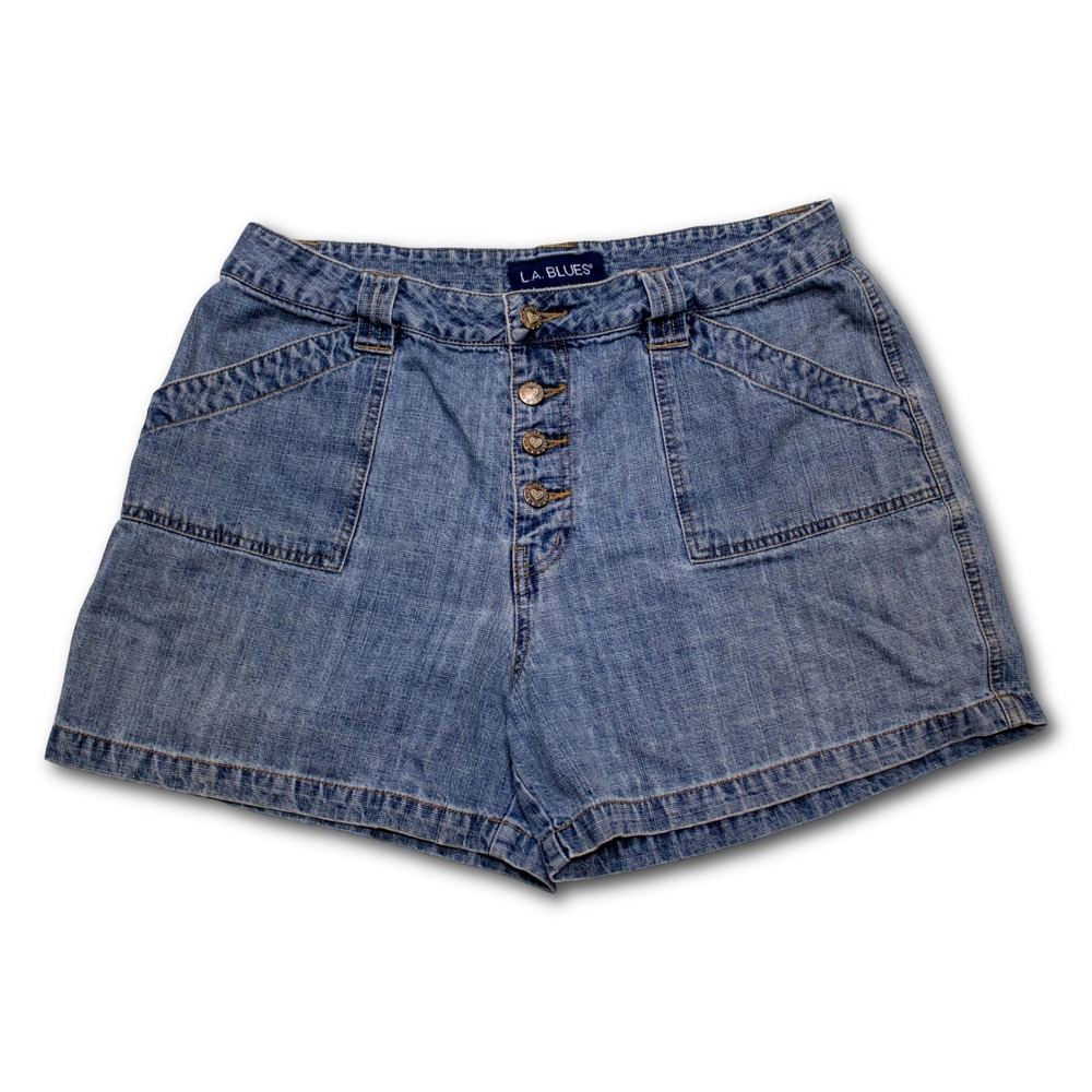 L.A. Blues Denim Shorts Womens 14 Blue Excellent